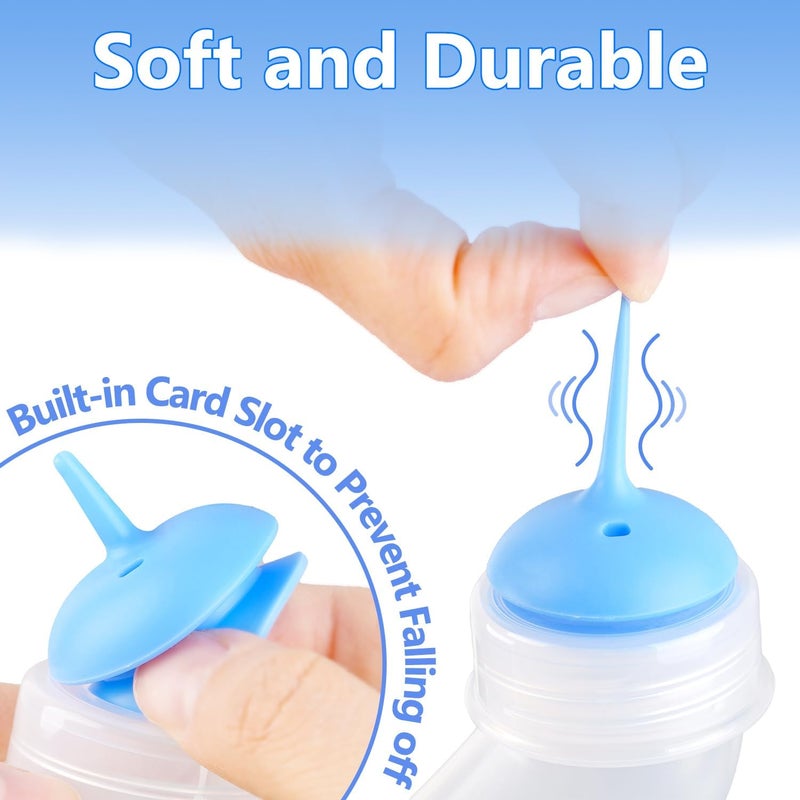 Xuanda Pet Feeding Bottle,3 Pack Wide Mouth Angled Nursing Bottle, 3 Sizes Nipples with Ventilation Valve Resistant Tearing Perfect for Puppies, Kittens, Small Wildlife（Blue） - Image 4